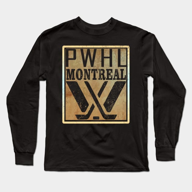 PWHL monreal Hockey (9) Long Sleeve T-Shirt by katroxdesignshopart444